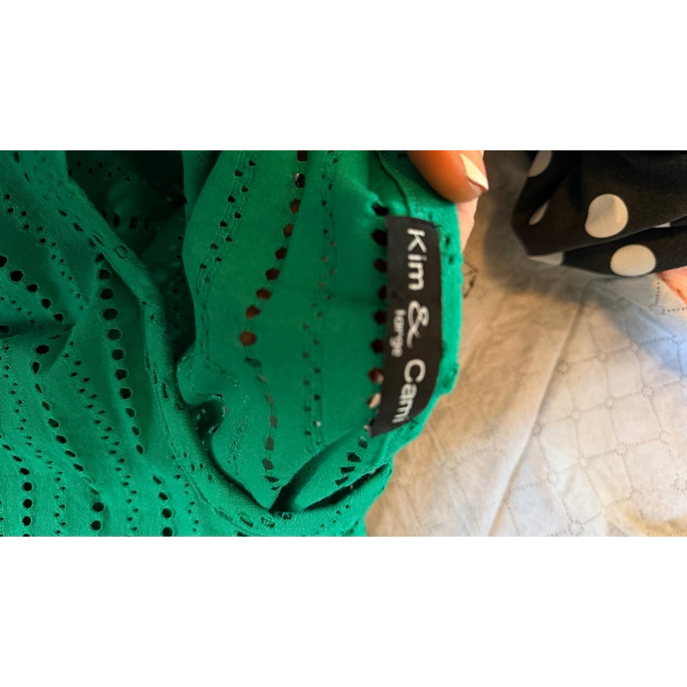 Women's Kim & Cami Green Short Sleeve Tee L - Picture 6 of 9